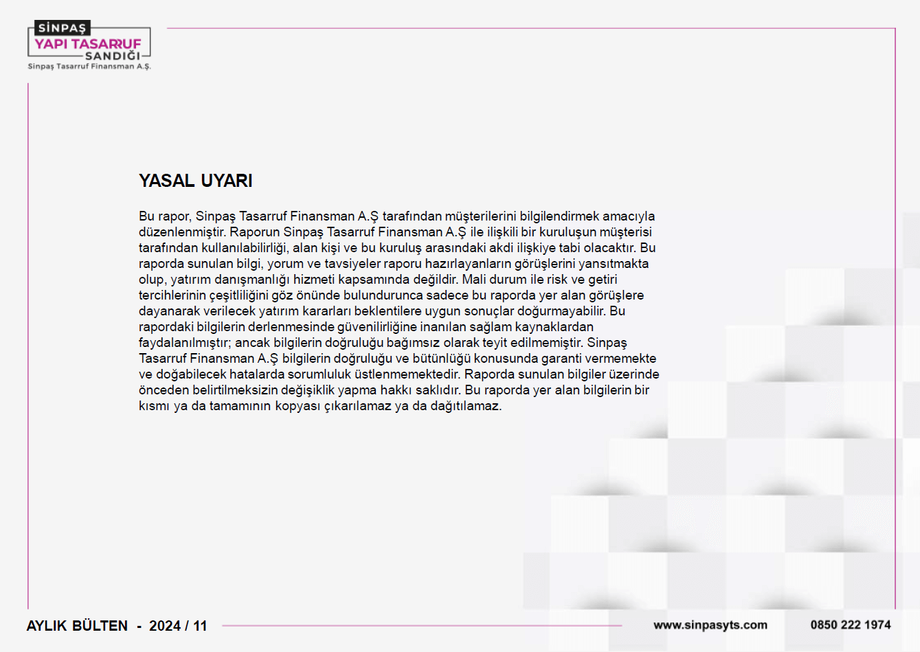 Kasım Ayı Bülteni